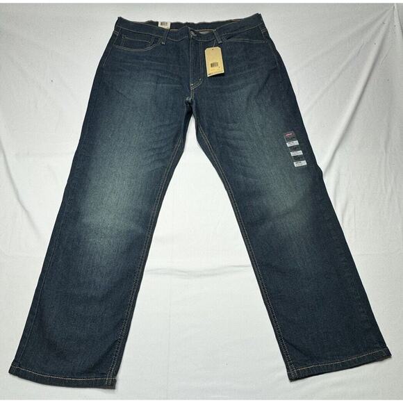 NWT Levis 541 Men's Dark Wash Athletic Taper Blue Denim Jeans - Size 38x29 - Picture 1 of 10